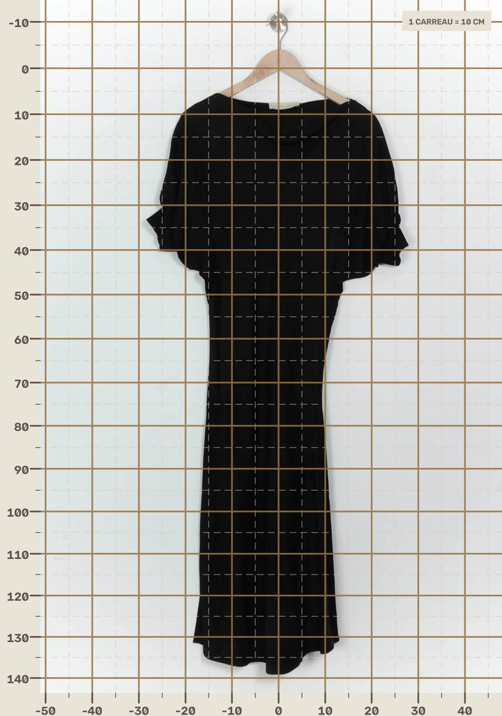 Robe Midi Noire - Taille S/36 de la marque Vanessa Bruno | PARAD124685 - Vendu par Paradigme - Image 4