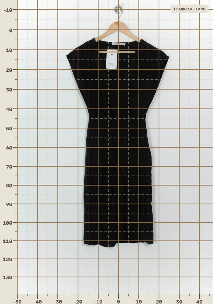 Robe Midi Noire - Taille XS/34 de la marque Vanessa Bruno | PARAD124686 - Vendu par Paradigme - Image 4