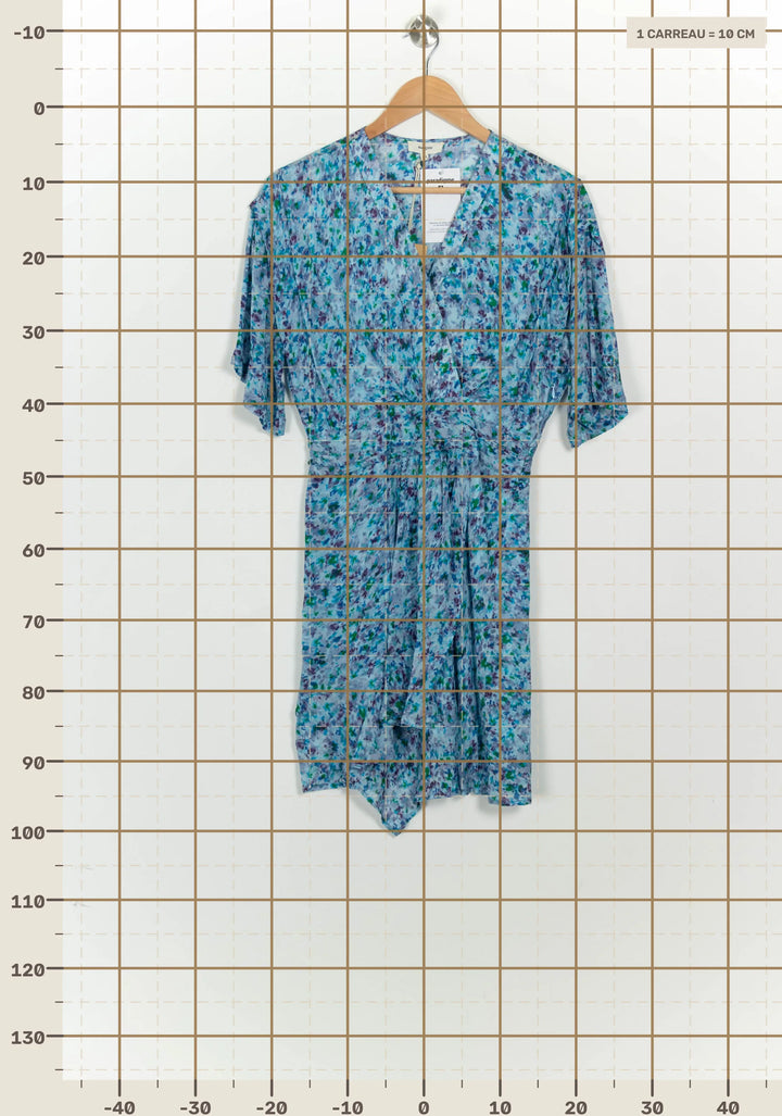 Robe Midi Bleue et Violette - Taille S/36 de la marque Suncoo | PARAD124687 - Vendu par Paradigme - Image 4