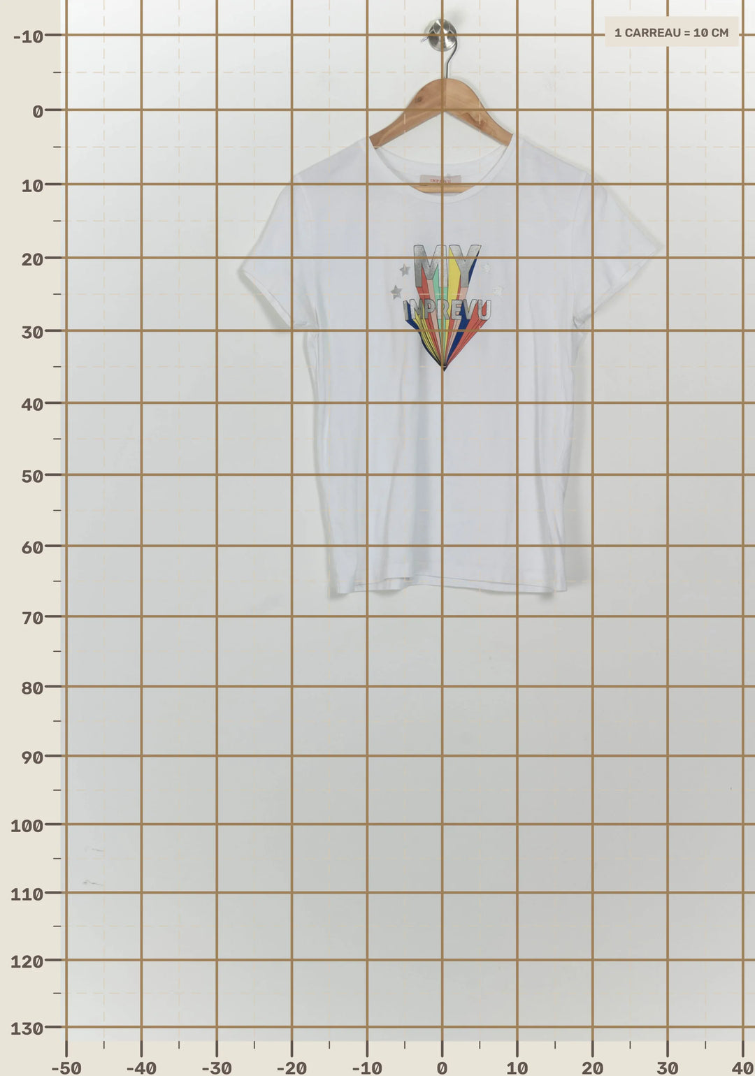 Tee-shirt Blanc - Taille L/40 de la marque Imprevu | PARAD124689 - Vendu par Paradigme - Image 4