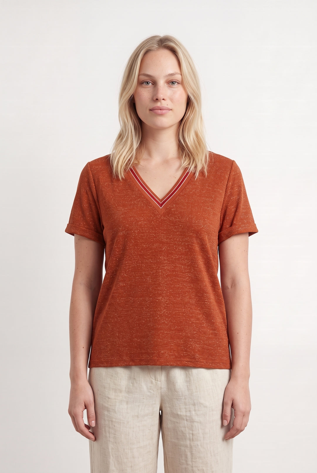 T-Shirt Orange - Taille L/40 de la marque Grace &amp; Mila | PARAD124692 - Vendu par Paradigme - Image 1