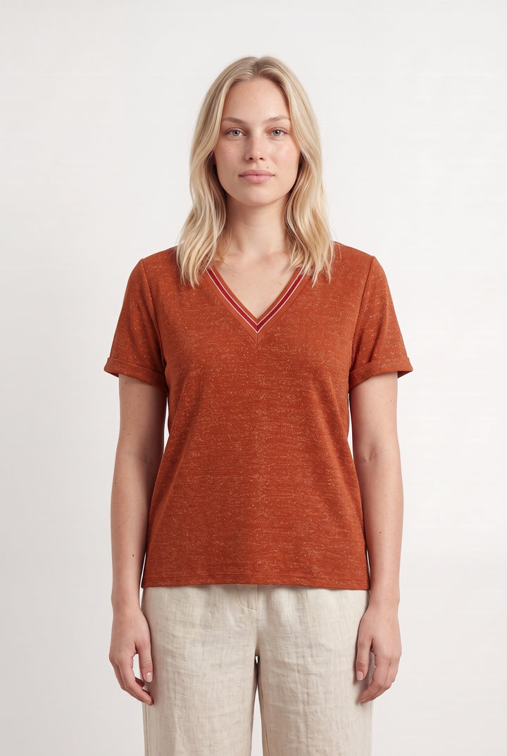 T-Shirt Orange - Taille L/40 de la marque Grace &amp; Mila | PARAD124692 - Vendu par Paradigme - Image 1