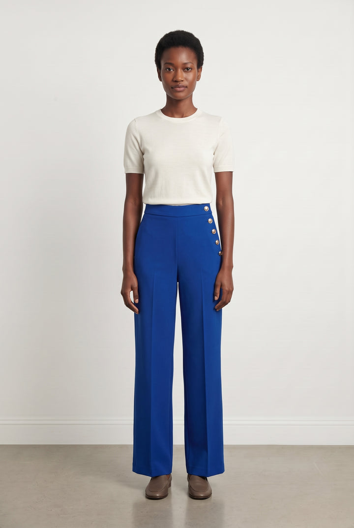 Pantalon Palazzo Bleu - Taille XS/34 de la marque Sézane | PARAD124694 - Vendu par Paradigme - Image 1