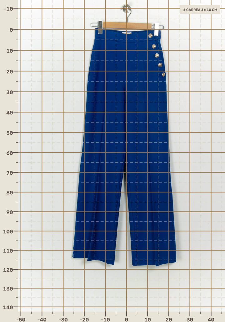 Pantalon Palazzo Bleu - Taille XS/34 de la marque Sézane | PARAD124694 - Vendu par Paradigme - Image 4