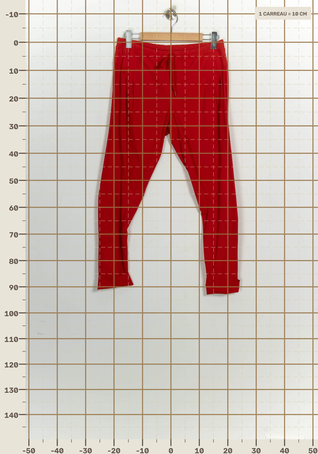Pantalon Rouge - Taille L/40 de la marque Indies | PARAD124696 - Vendu par Paradigme - Image 4