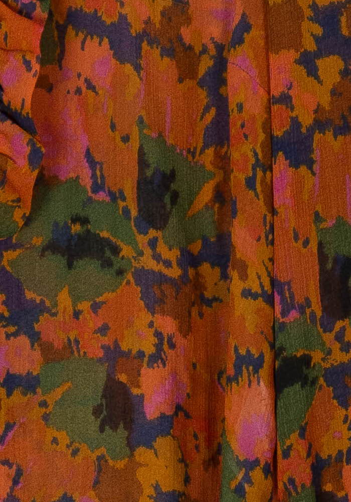 Chemise Orange et Verte - Taille S/36 de la marque Sézane | PARAD124697 - Vendu par Paradigme - Image 3