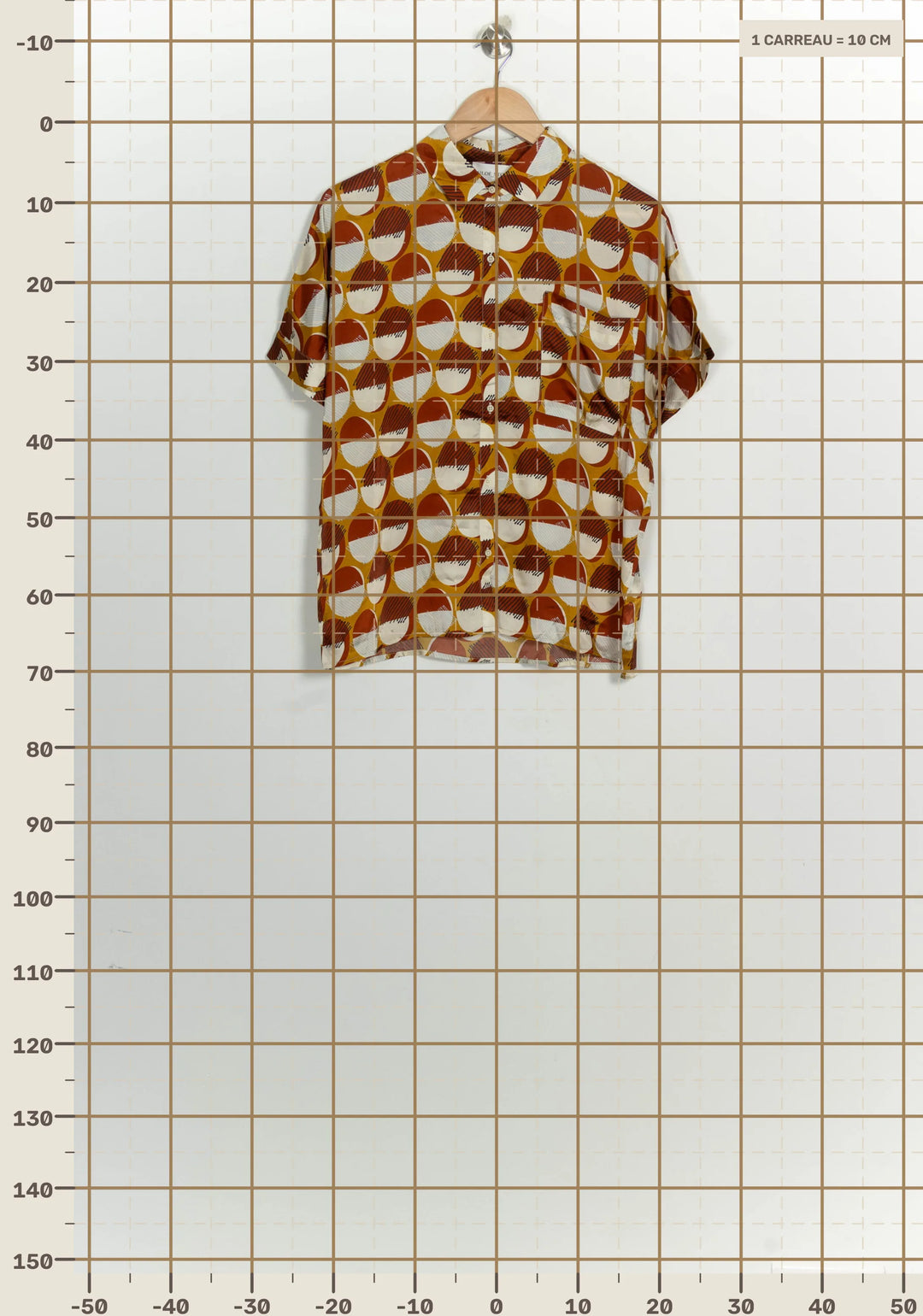 Chemise Marron et Écru - Taille S/36 de la marque Chloé Stora | PARAD124701 - Vendu par Paradigme - Image 4