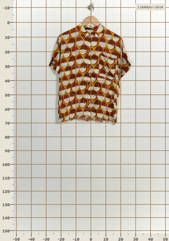 Chemise Marron et Écru - Taille S/36 de la marque Chloé Stora | PARAD124701 - Vendu par Paradigme - Image 4