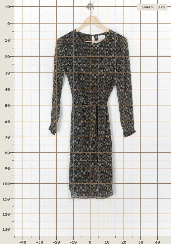 Robe Midi Noire - Taille M/38 de la marque Sézane | PARAD124703 - Vendu par Paradigme - Image 4
