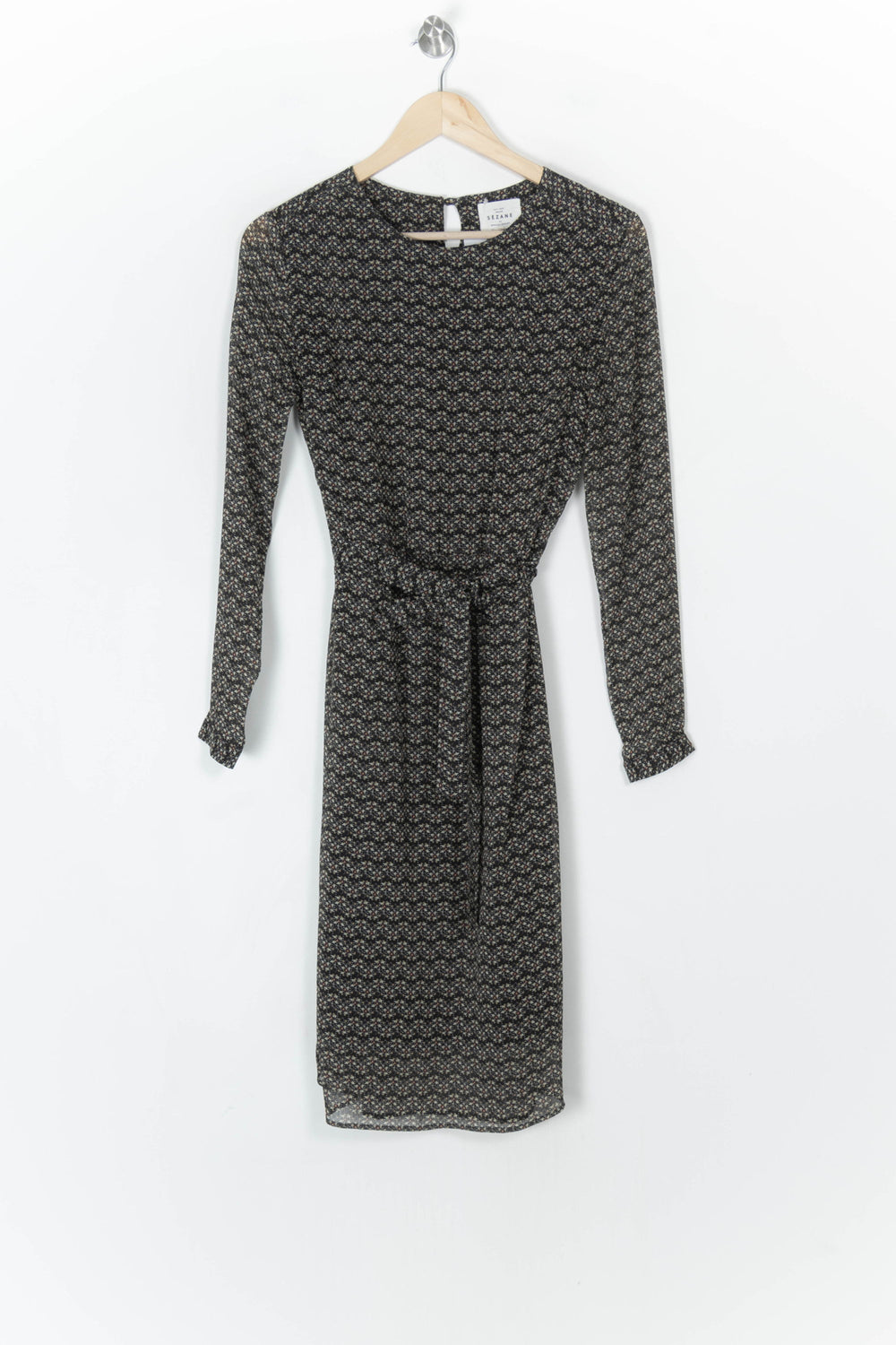 Robe Midi Noire - Taille M/38 de la marque Sézane | PARAD124703 - Vendu par Paradigme - Image 2