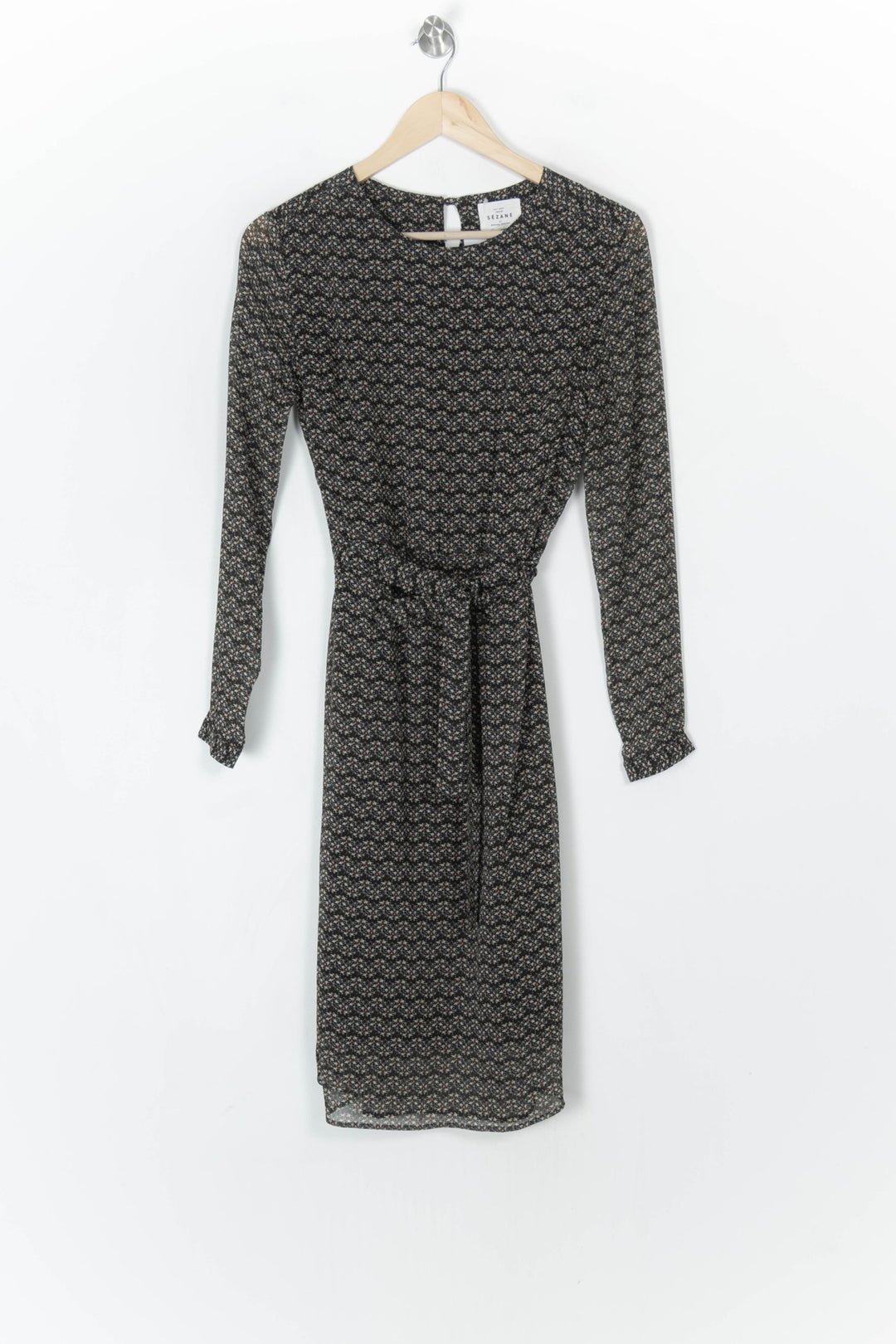 Robe Midi Noire - Taille M/38 de la marque Sézane | PARAD124703 - Vendu par Paradigme - Image 2