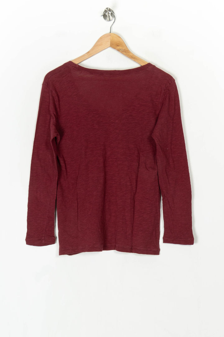 Tee-shirt manches longues Bordeaux - Taille S/36 de la marque Sandro | PARAD124707 - Vendu par Paradigme - Image 5