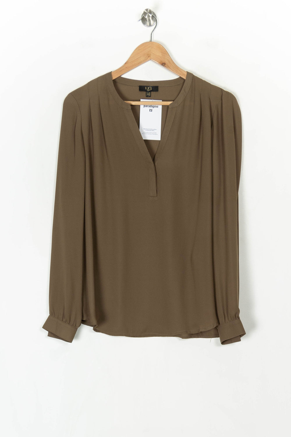 Blouse Kaki - Taille L/40 de la marque Maison 123 | PARAD124711 - Vendu par Paradigme - Image 2