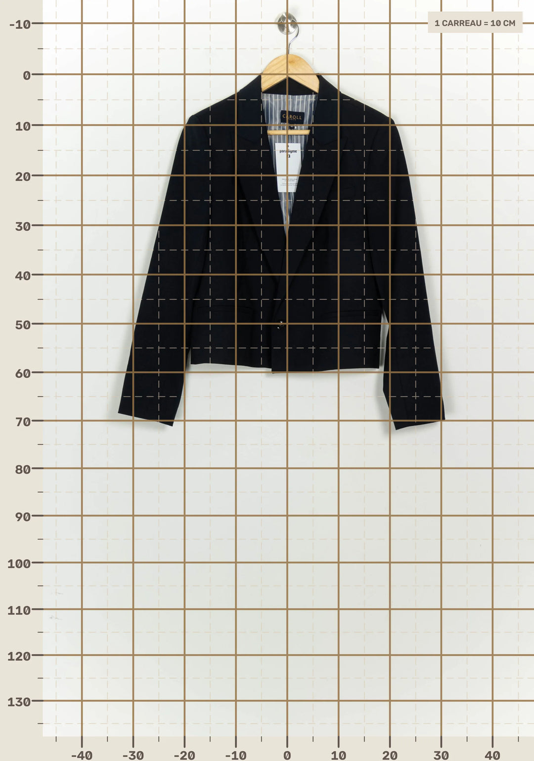 Blazer Bleu Marine - Taille XL/42 de la marque Caroll | PARAD124751 - Vendu par Paradigme - Image 4
