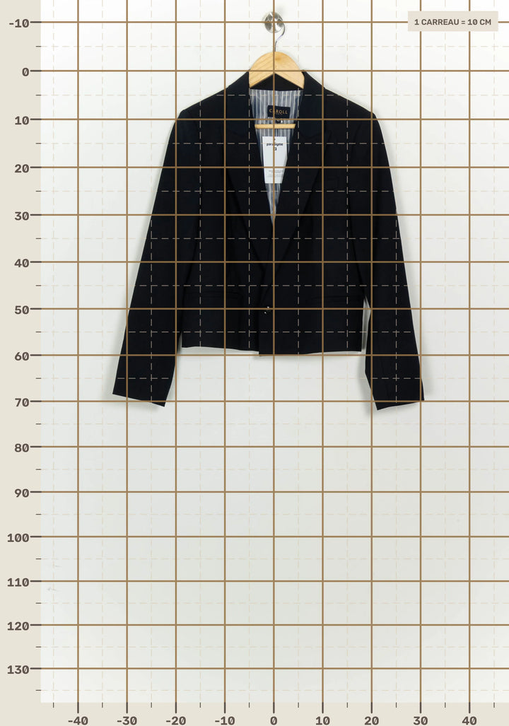 Blazer Bleu Marine - Taille XL/42 de la marque Caroll | PARAD124751 - Vendu par Paradigme - Image 4