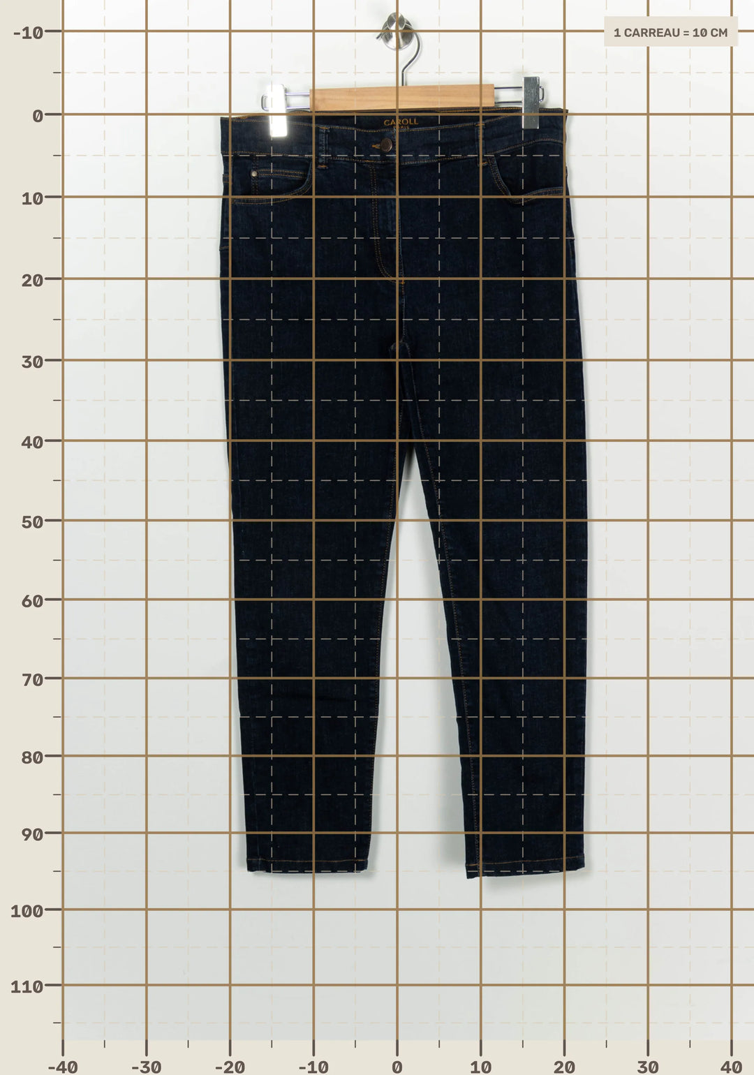 Jean Bleu foncé - Taille XXL/44 de la marque Caroll | PARAD124752 - Vendu par Paradigme - Image 4