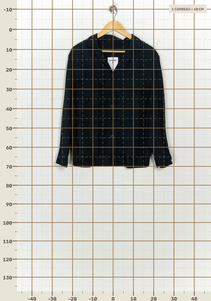 Chemisier Bleu - Taille XL/42 de la marque Caroll | PARAD124753 - Vendu par Paradigme - Image 4