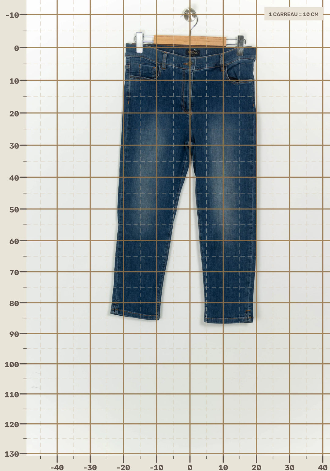 Jean Bleu foncé - Taille XL/42 de la marque Caroll | PARAD124754 - Vendu par Paradigme - Image 4