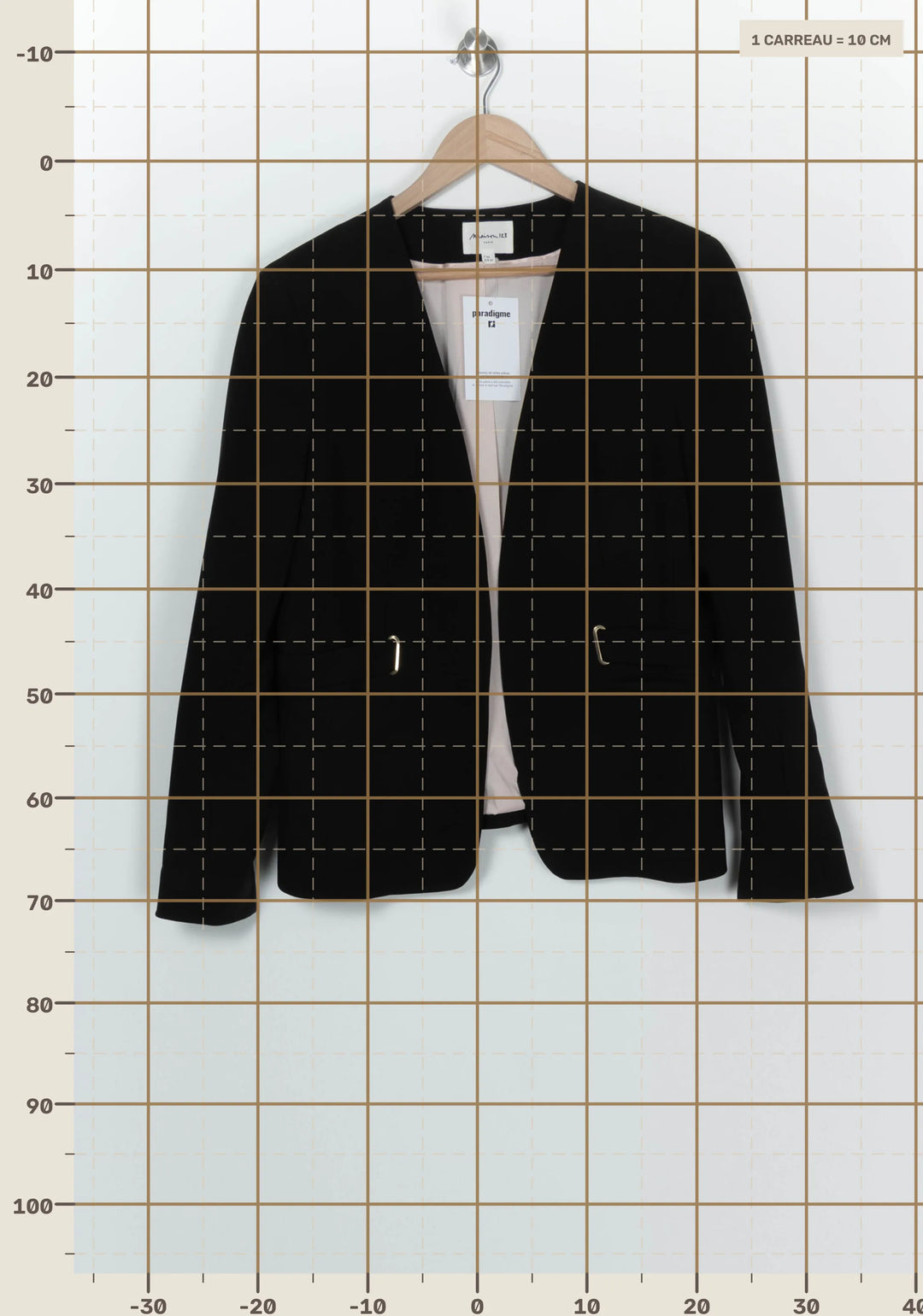 Veste De Tailleur Noire - Taille XXL/44 de la marque Maison 123 | PARAD124757 - Vendu par Paradigme - Image 4