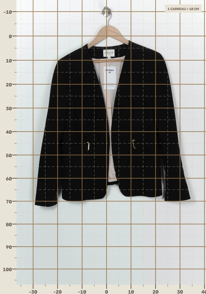 Veste De Tailleur Noire - Taille XXL/44 de la marque Maison 123 | PARAD124757 - Vendu par Paradigme - Image 4