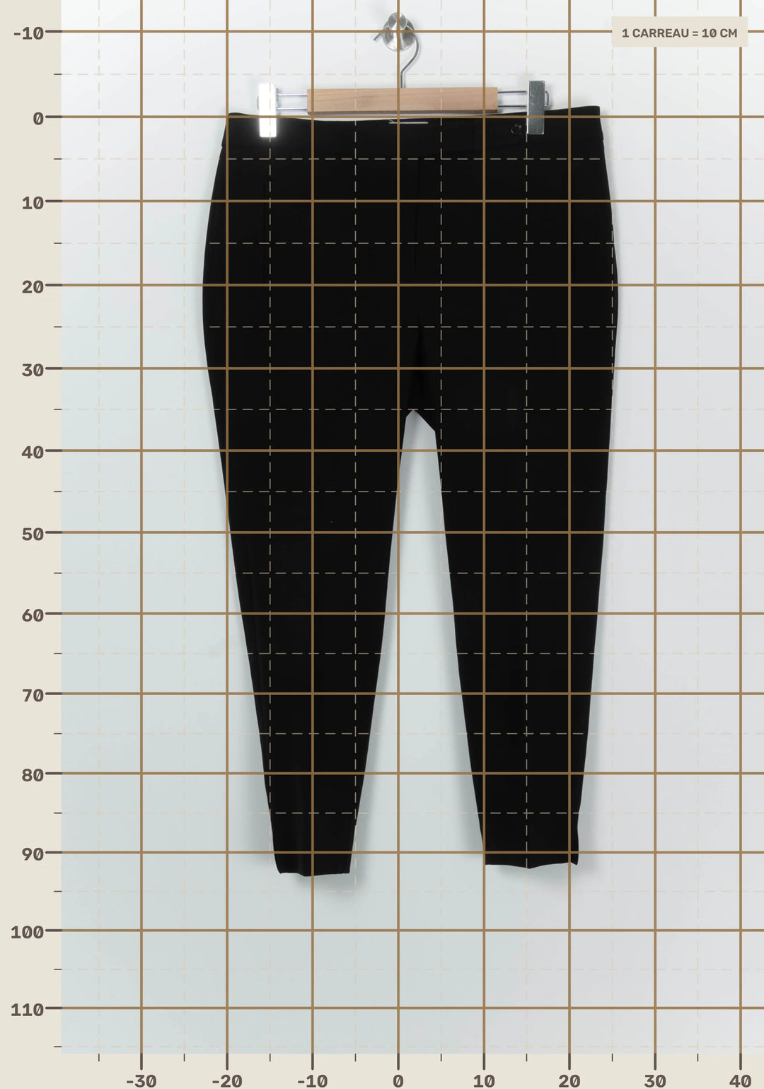 Pantalon De Tailleur Noir - Taille XXL/44 de la marque Maison 123 | PARAD124759 - Vendu par Paradigme - Image 4