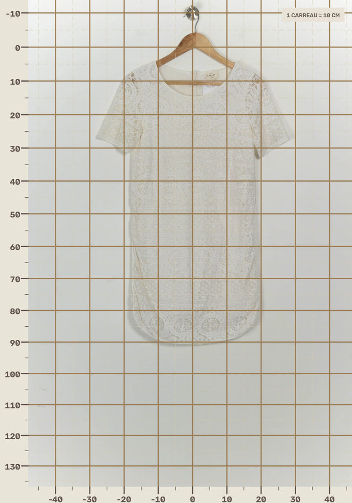 Robe Midi Beige - Taille M/38 de la marque Sézane | PARAD124761 - Vendu par Paradigme - Image 4