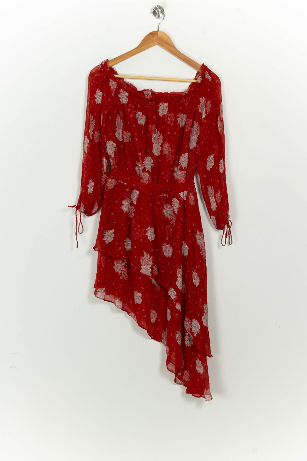 Robe Midi Rouge - Taille S/36 de la marque The Kooples | PARAD124764 - Vendu par Paradigme - Image 5