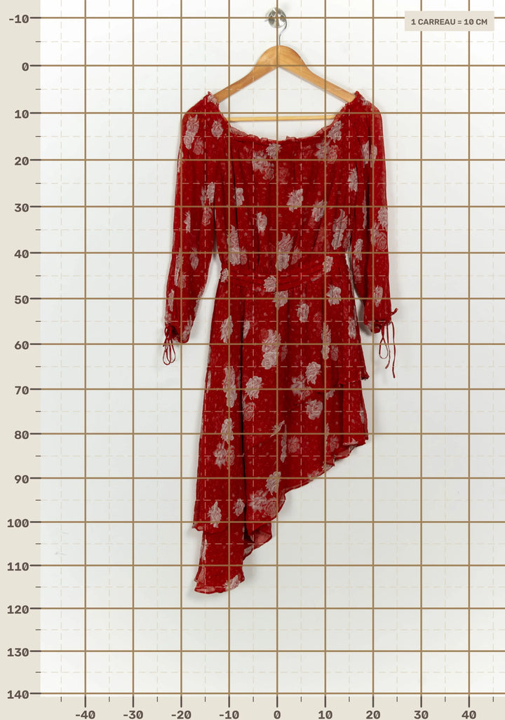 Robe Midi Rouge - Taille S/36 de la marque The Kooples | PARAD124764 - Vendu par Paradigme - Image 4