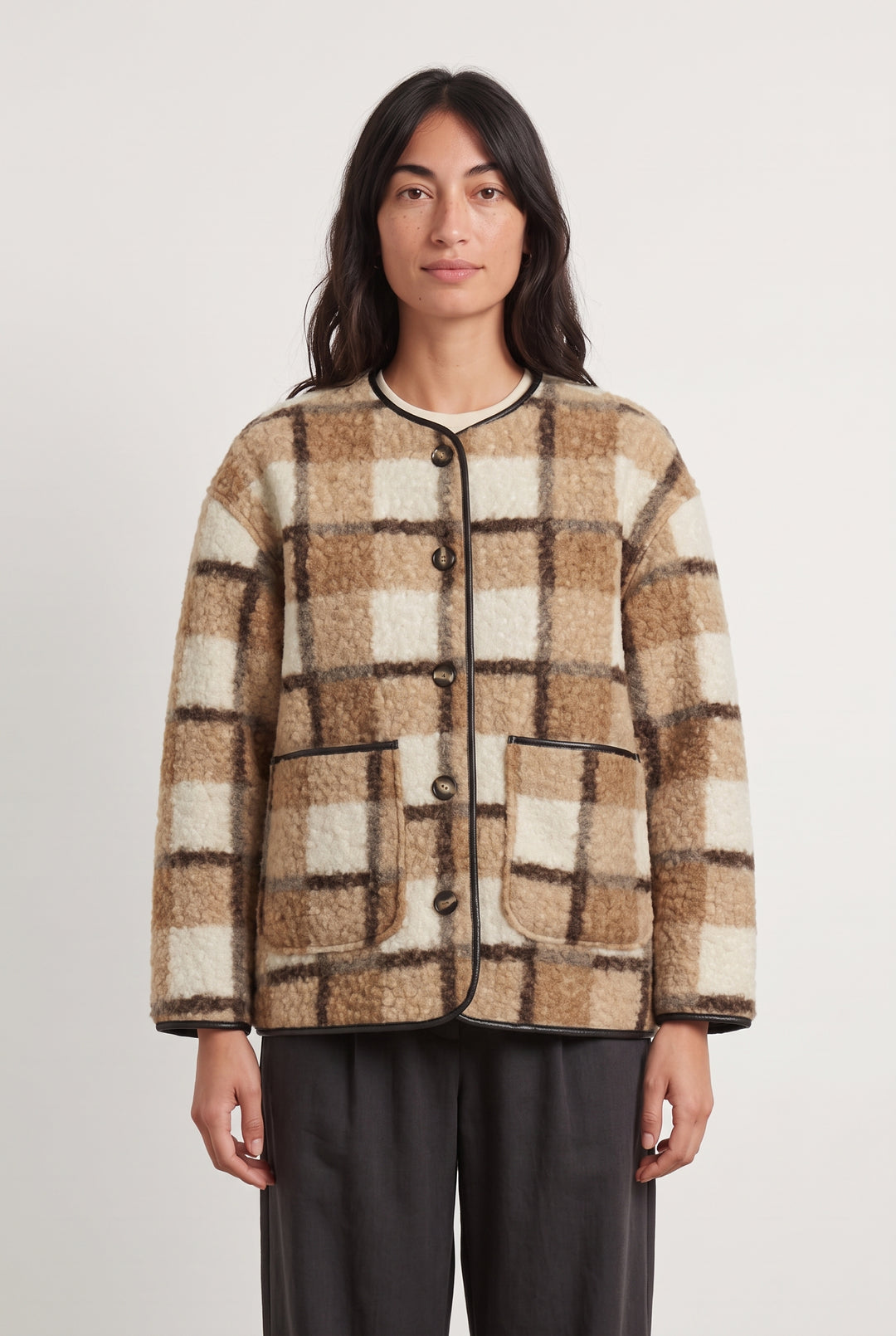 Veste Beige et Écrue - Taille S/36 de la marque La Fée Maraboutée | PARAD124765 - Vendu par Paradigme - Image 1