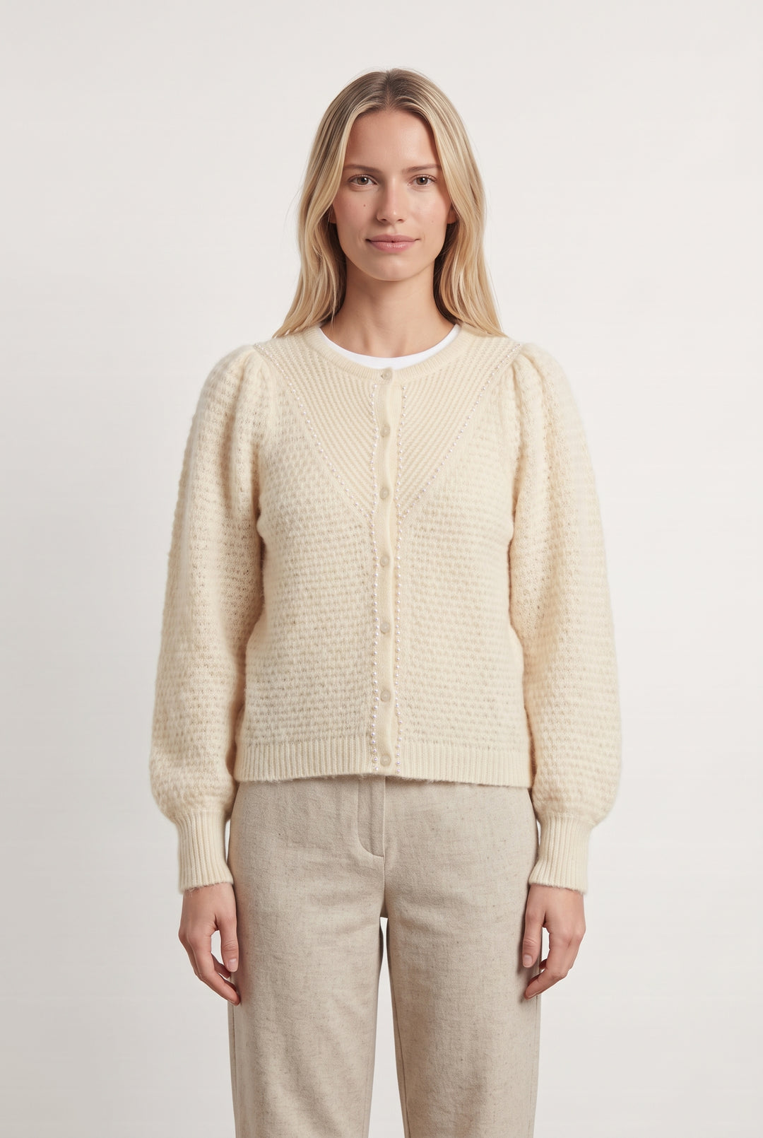 Cardigan Beige - Taille S/36 de la marque Sézane | PARAD124767 - Vendu par Paradigme - Image 1