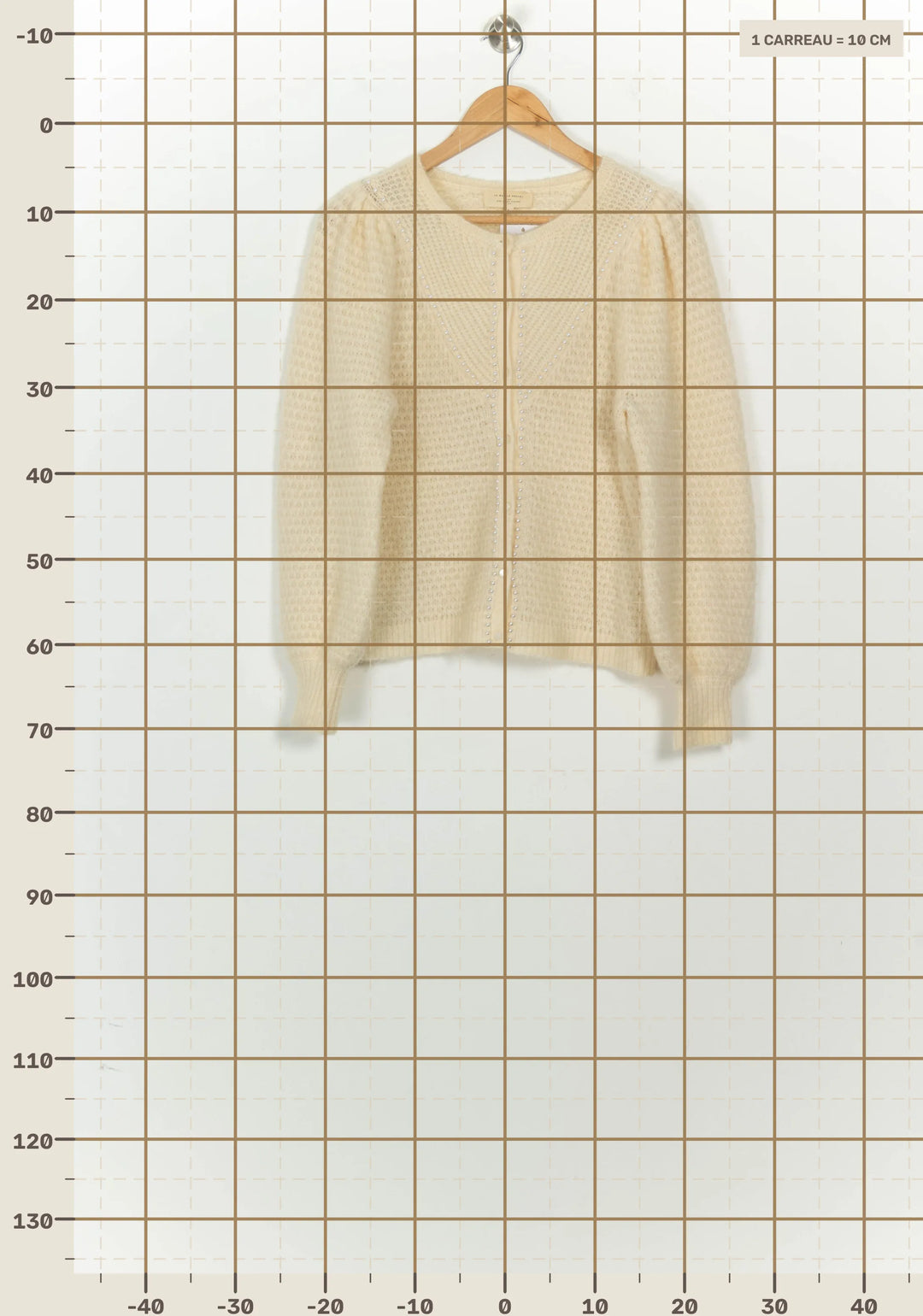 Cardigan Beige - Taille S/36 de la marque Sézane | PARAD124767 - Vendu par Paradigme - Image 4
