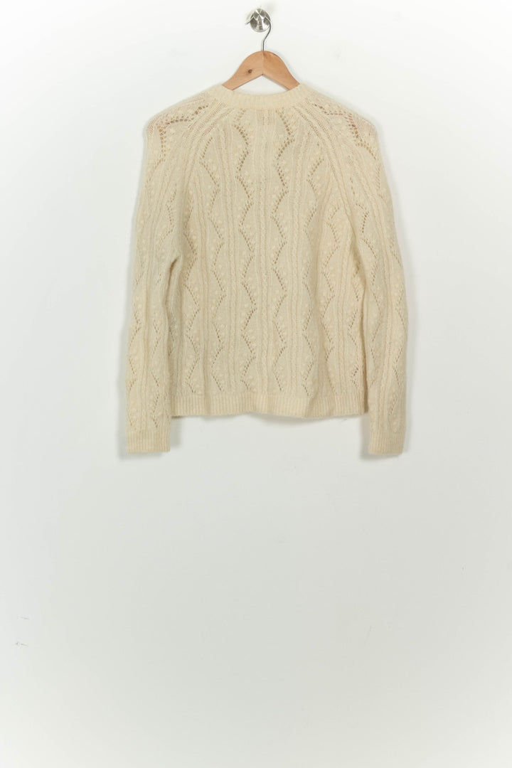 Cardigan Ajouré Beige - Taille S/36 de la marque Sézane | PARAD124768 - Vendu par Paradigme - Image 5