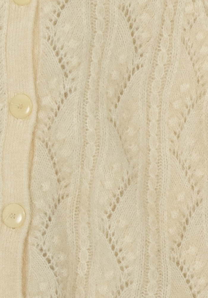 Cardigan Ajouré Beige - Taille S/36 de la marque Sézane | PARAD124768 - Vendu par Paradigme - Image 3