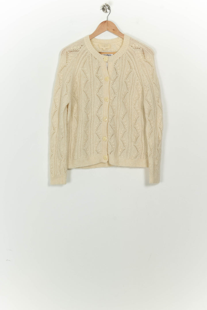 Cardigan Ajouré Beige - Taille S/36 de la marque Sézane | PARAD124768 - Vendu par Paradigme - Image 2