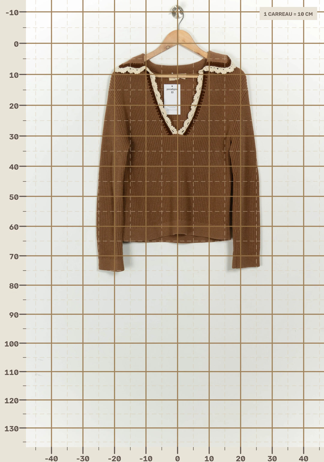 Pull Beige - Taille S/36 de la marque Sézane | PARAD124769 - Vendu par Paradigme - Image 4