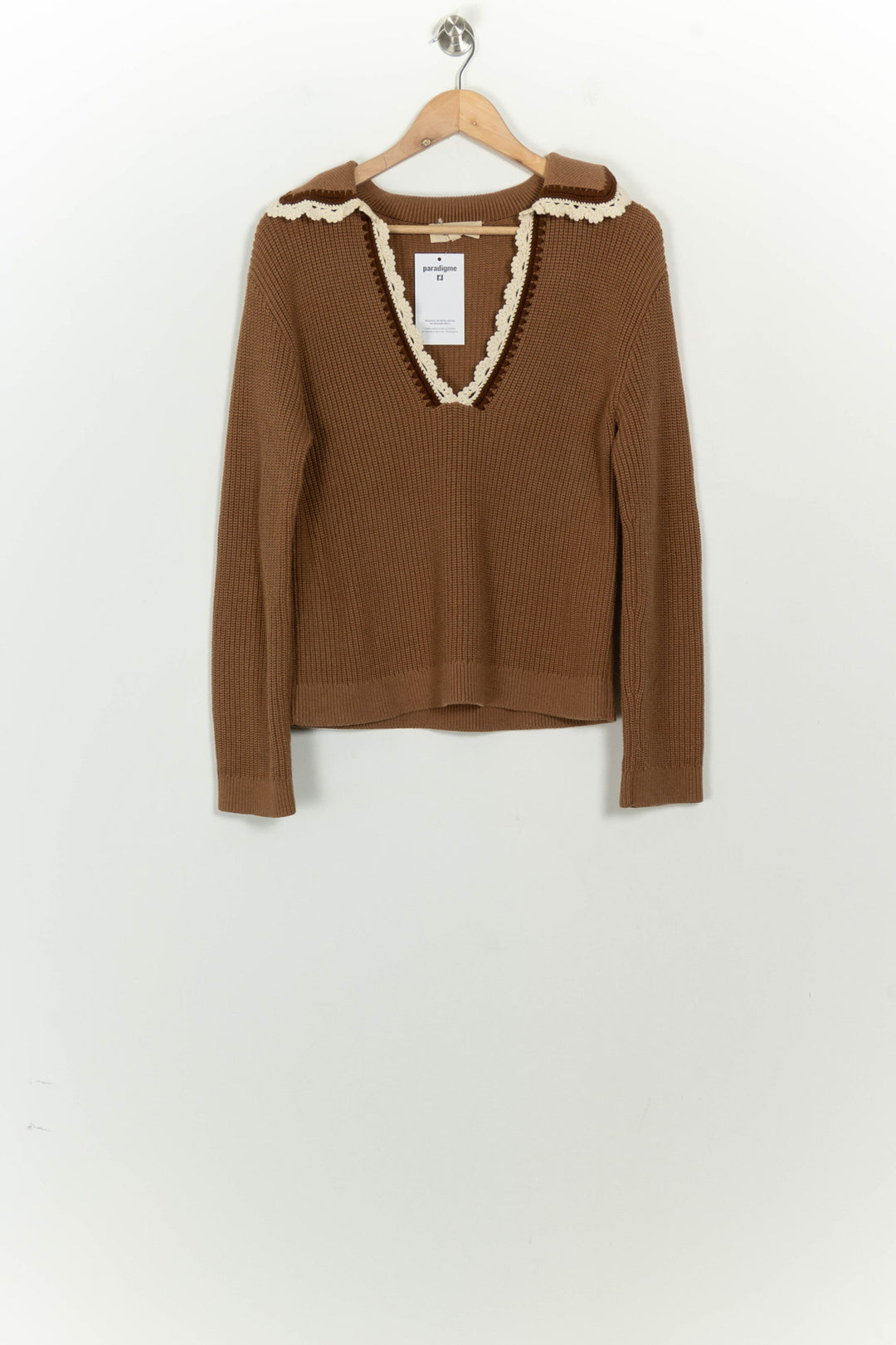 Pull Beige - Taille S/36 de la marque Sézane | PARAD124769 - Vendu par Paradigme - Image 2