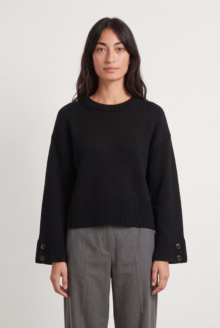 Pull Noir - Taille S/36 de la marque Sézane | PARAD124770 - Vendu par Paradigme - Image 1