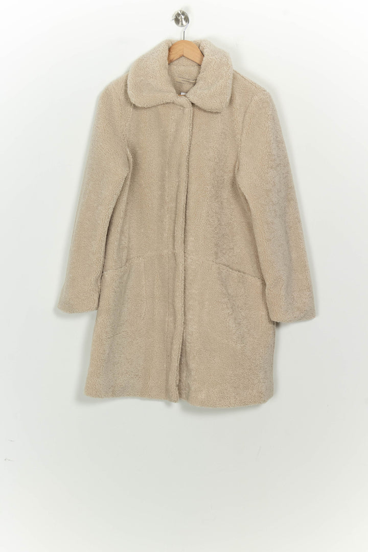 Manteau En Fourrure Synthétique Beige - Taille L/40 de la marque La Fée Maraboutée | PARAD124771 - Vendu par Paradigme - Image 2