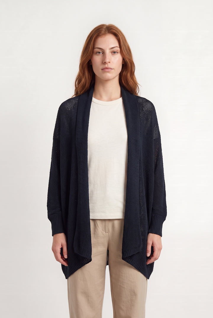 Gilet En Maille Bleu - Taille S/36 de la marque La Fée Maraboutée | PARAD124774 - Vendu par Paradigme - Image 1