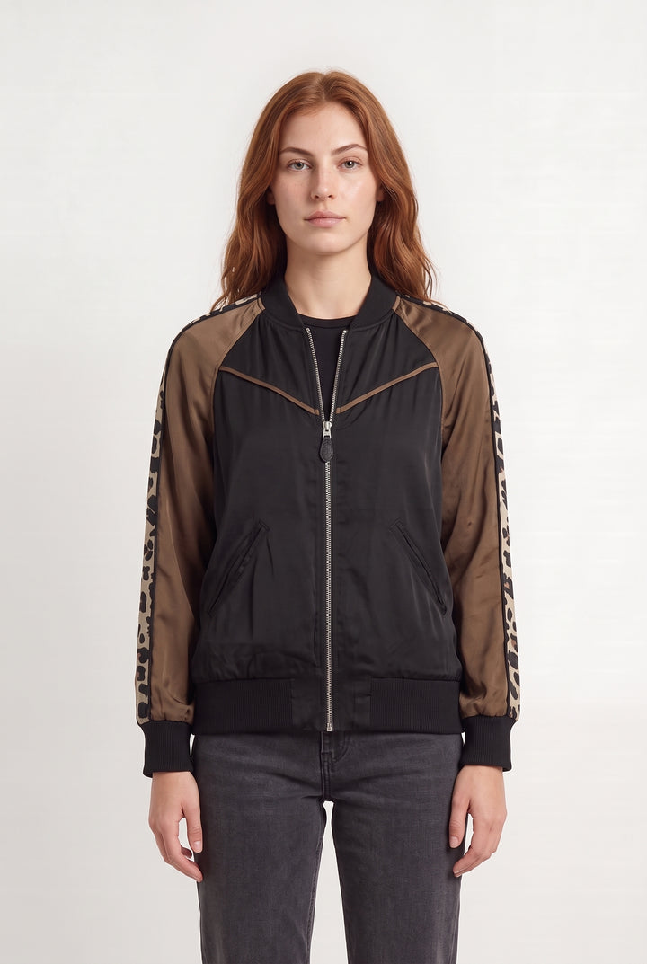 Blouson Noir et Marron - Taille M/38 de la marque Coach | PARAD124777 - Vendu par Paradigme - Image 1
