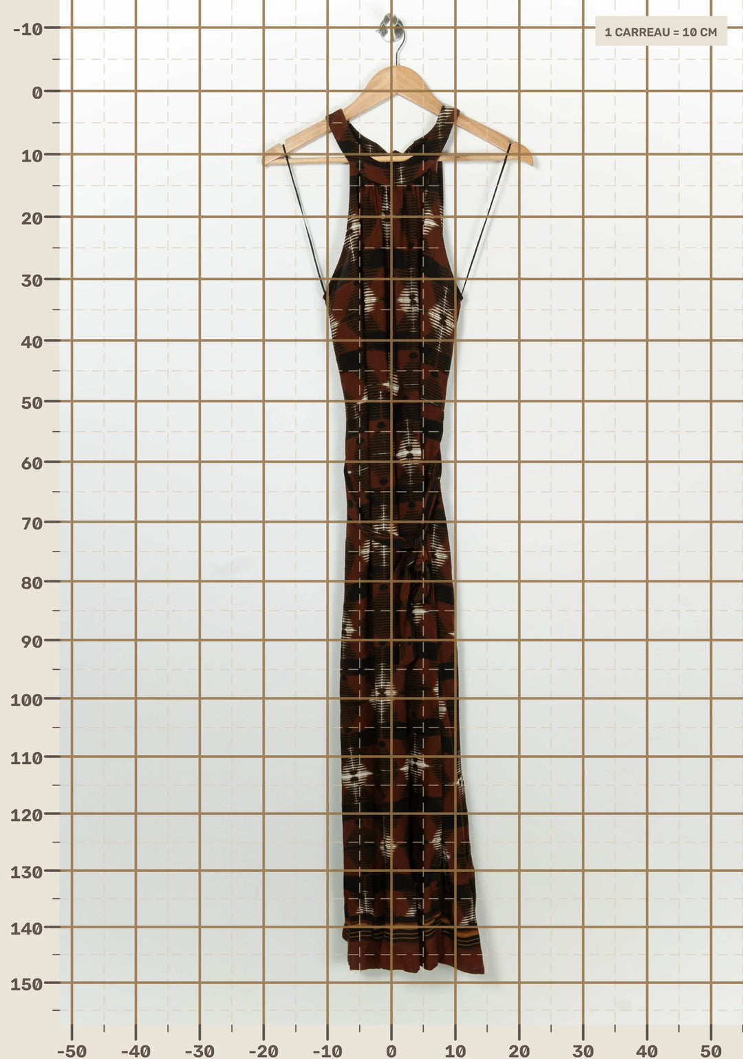 Combinaison Marron et Noir - Taille S/36 de la marque La Fée Maraboutée | PARAD124780 - Vendu par Paradigme - Image 4