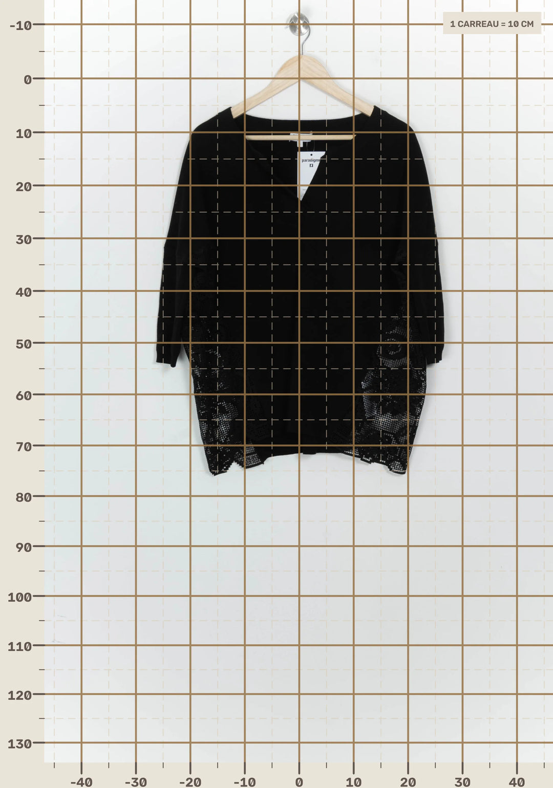 Pull À Col V Noir - Taille S/36 de la marque Claudie Pierlot | PARAD124782 - Vendu par Paradigme - Image 4