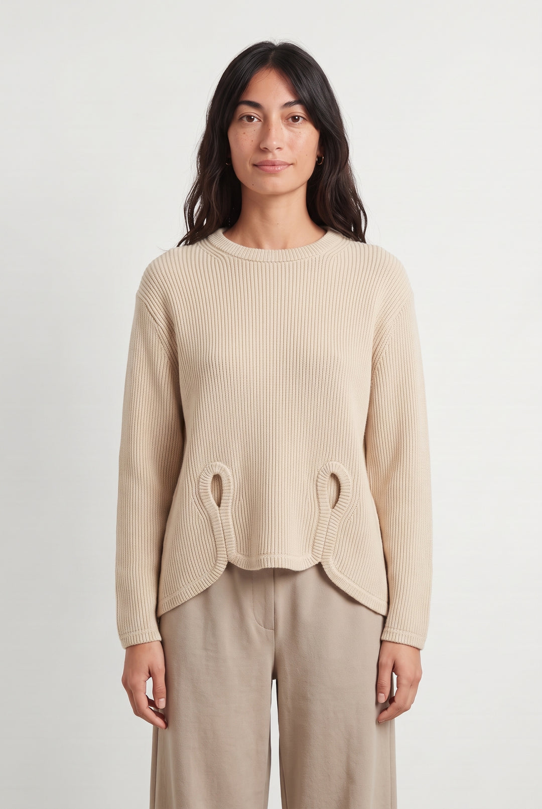 Pull Beige - Taille M/38 de la marque Claudie Pierlot | PARAD124784 - Vendu par Paradigme - Image 1