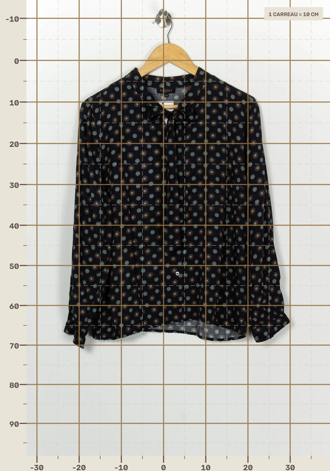 Chemise Bleu Marine - Taille XXL/44 de la marque Caroll | PARAD124787 - Vendu par Paradigme - Image 4
