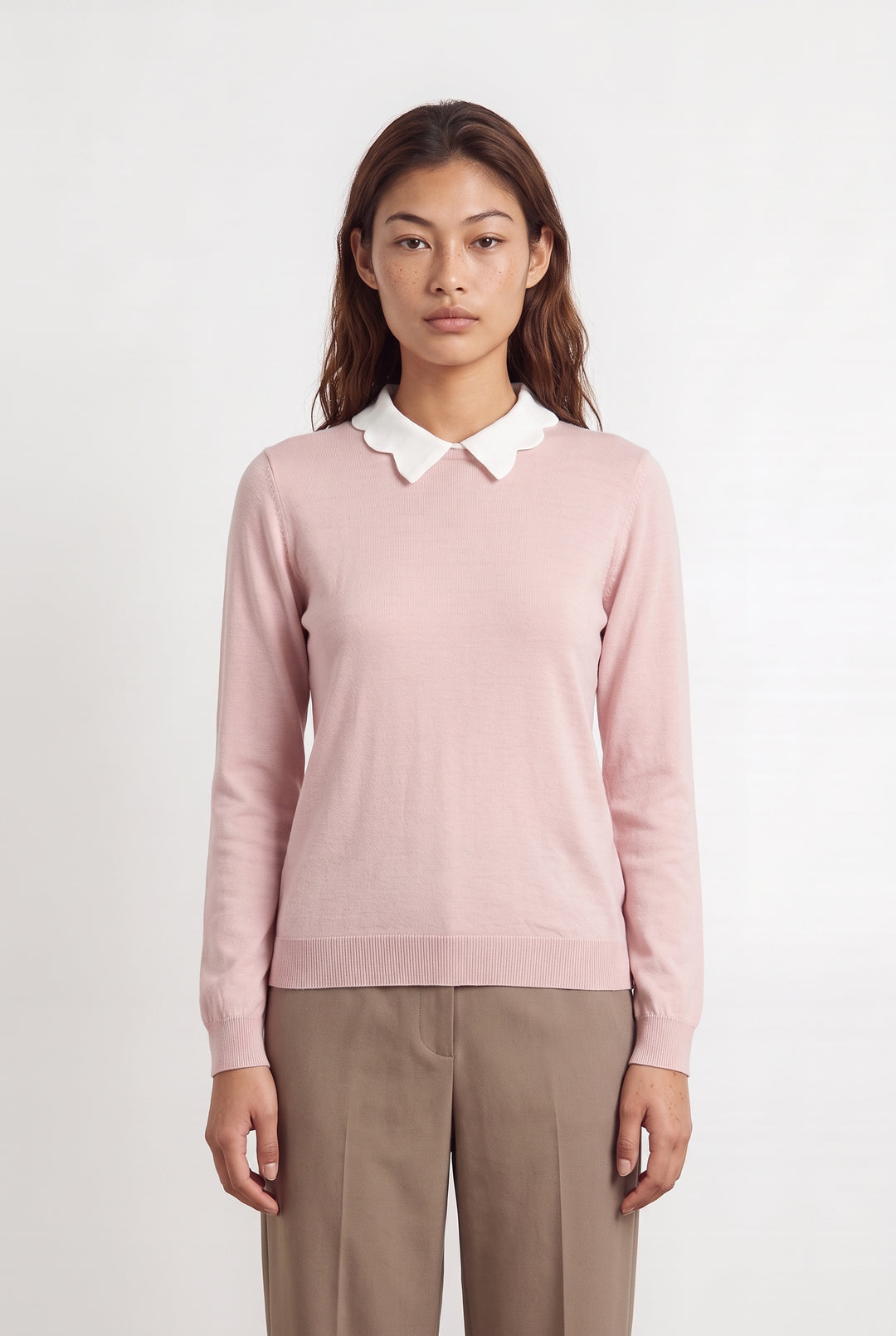 Pull Rose - Taille M/38 de la marque Claudie Pierlot | PARAD124795 - Vendu par Paradigme - Image 1