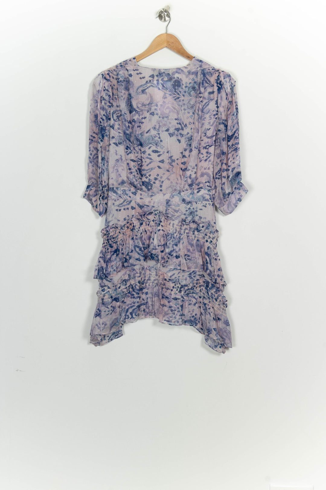 Robe Courte Violette et Bleue - Taille L/40 de la marque IRO | PARAD124801 - Vendu par Paradigme - Image 5