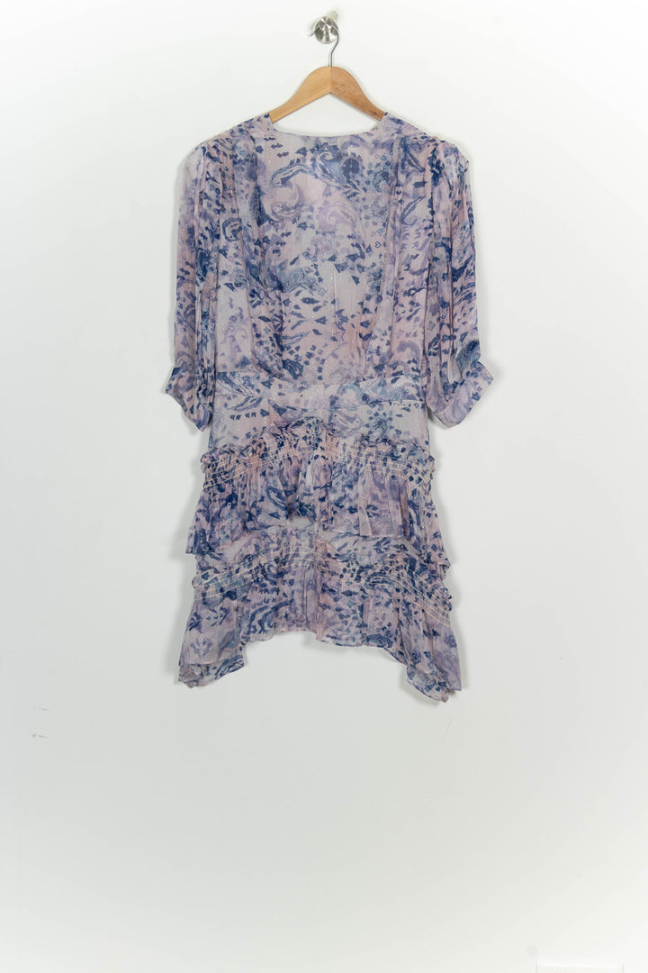 Robe Courte Violette et Bleue - Taille L/40 de la marque IRO | PARAD124801 - Vendu par Paradigme - Image 5