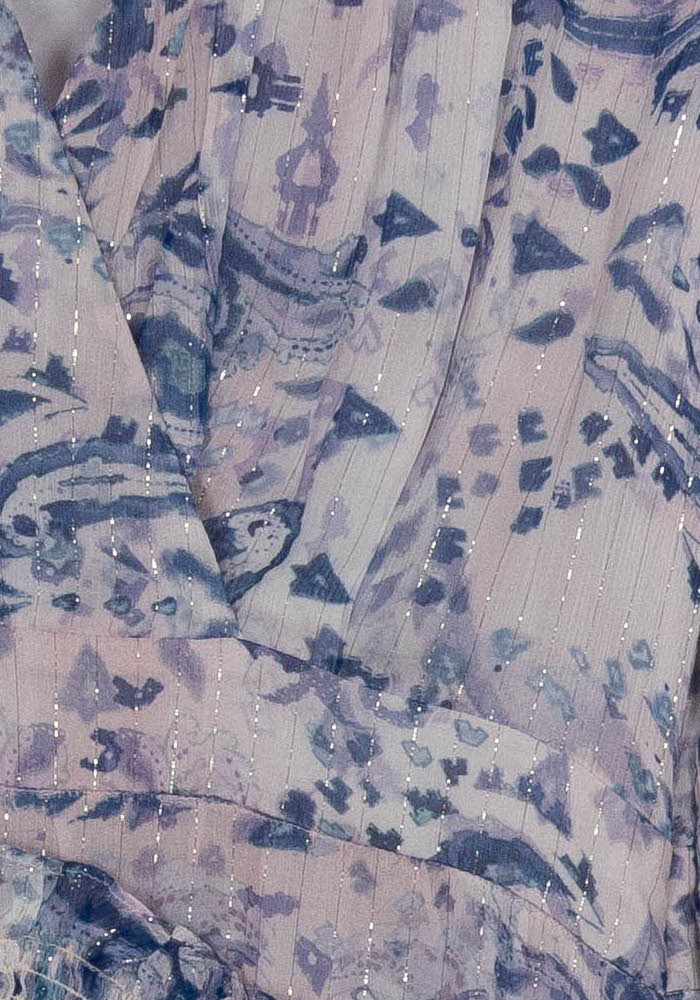 Robe Courte Violette et Bleue - Taille L/40 de la marque IRO | PARAD124801 - Vendu par Paradigme - Image 3