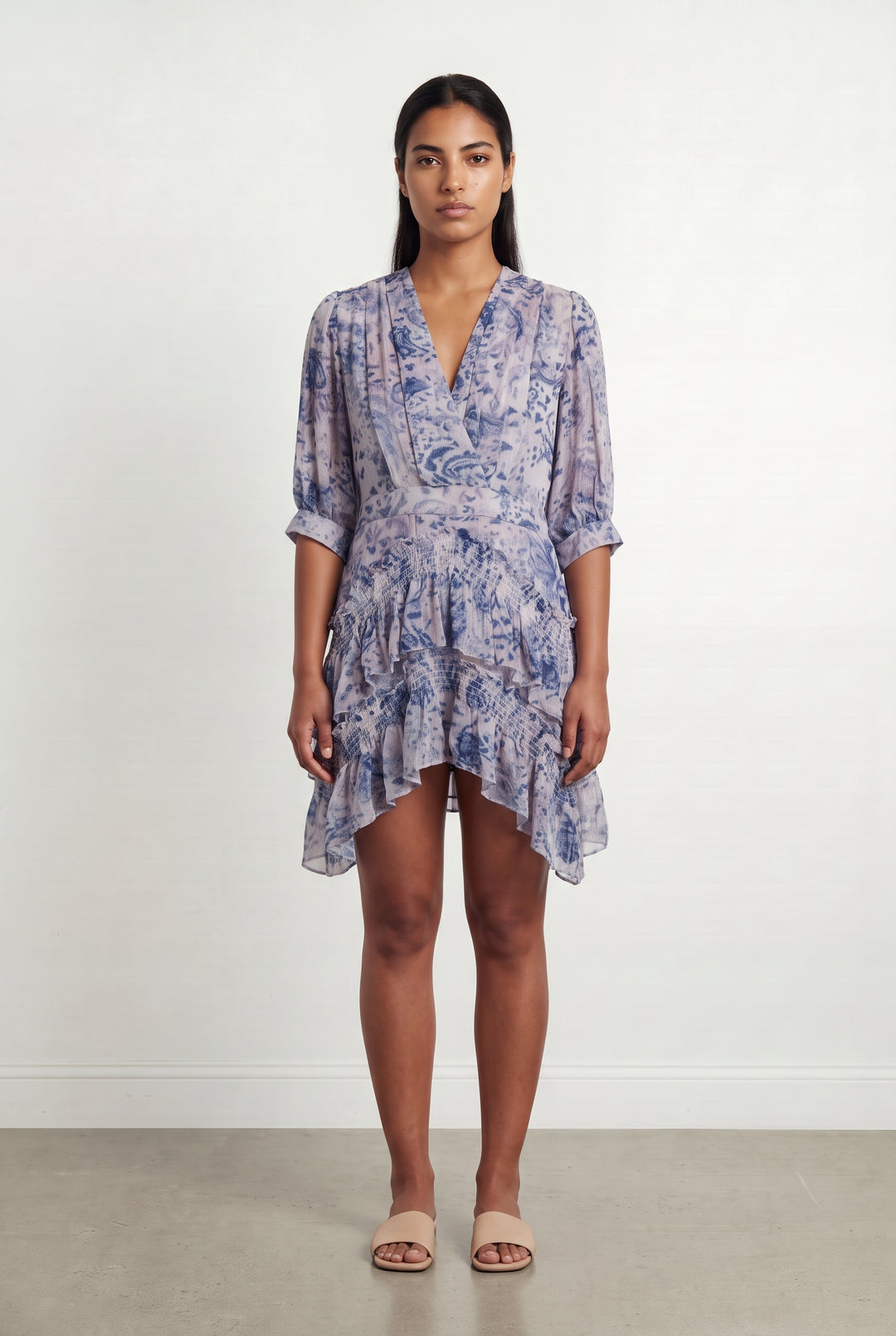 Robe Courte Violette et Bleue - Taille L/40 de la marque IRO | PARAD124801 - Vendu par Paradigme - Image 1