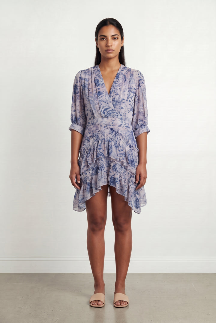 Robe Courte Violette et Bleue - Taille L/40 de la marque IRO | PARAD124801 - Vendu par Paradigme - Image 1